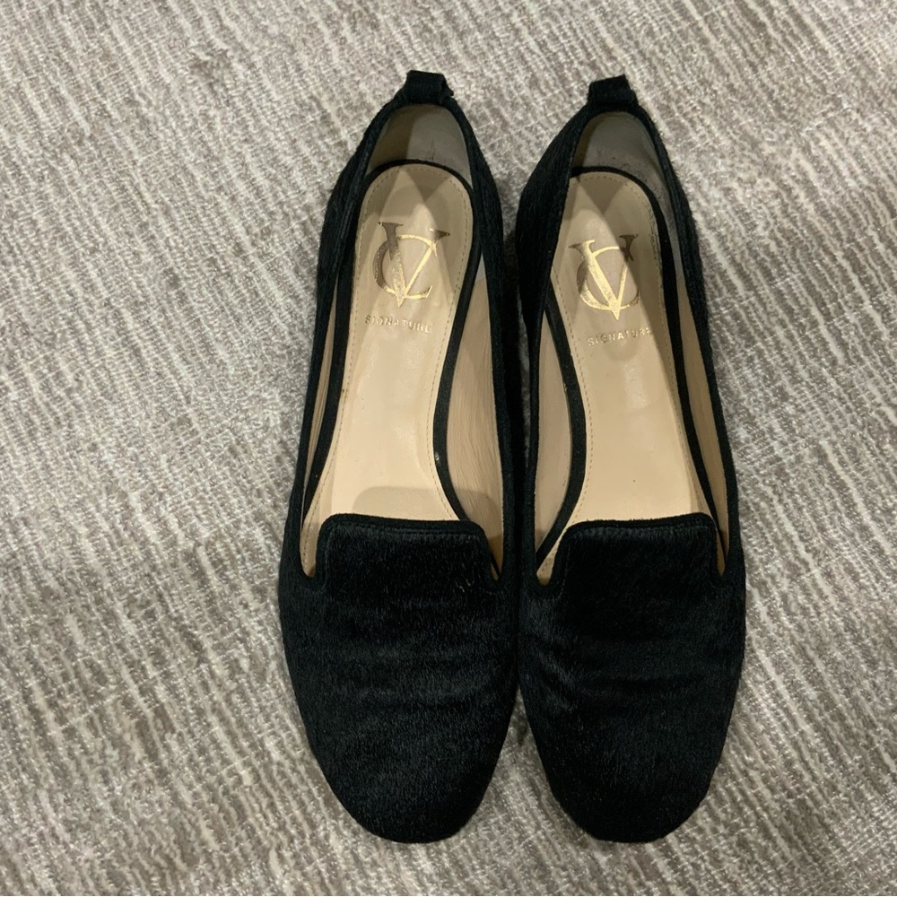 Vero Cuoio Signatue black pony hair loafers